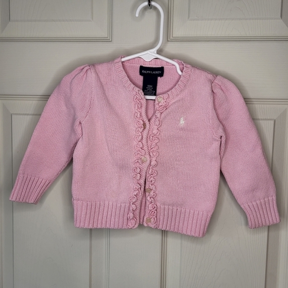 Ralph Lauren Other - Vintage Pink Ralph Lauren Toddler Girl Button Down Sweater cardigan